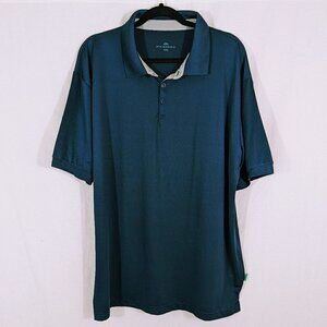 Mio Marino Men's Blue Short Sleeve Golf Shirt Size XXL